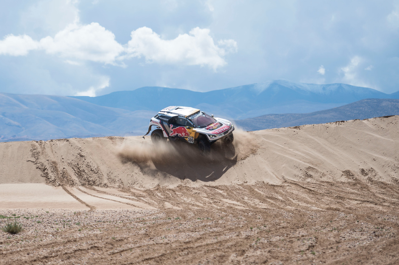Stephane Peterhansel (FRA) of Team Peugeot Total races during stage 04 of Rally Dakar 2017 from Jujuy, Argentina to Tupiza, Bolivia on January 05, 2017